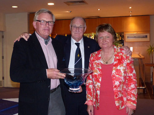 Roddy Cooper, President Bryan Lynch and Louise Lynch