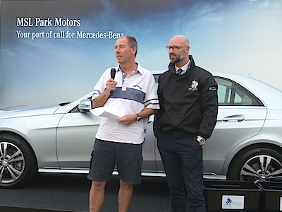 The daily prize giving was done by Commodore Brian Turvey and MSL Park Motors' Patrick Manning 