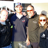Joss Walsh with Commodore Brian Turvey and flanked by MSL's Keith and Lisa