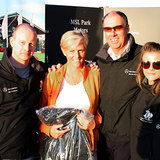 Lesley Phelan with Commodore Brian Turvey and flanked by MSL's Keith and Lisa