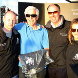 Liam Egan with Commodore Brian Turvey and flanked by MSL's Keith and Lisa
