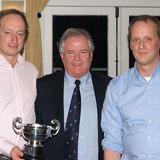 Michael and Ritchie Evans (The Big Picture) with the Guinness Cup and Commodore Berchmans Gannon