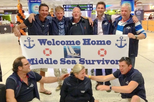 HYC's offshore racers with Laura Dillon - back from the Middle Sea Race in 2014