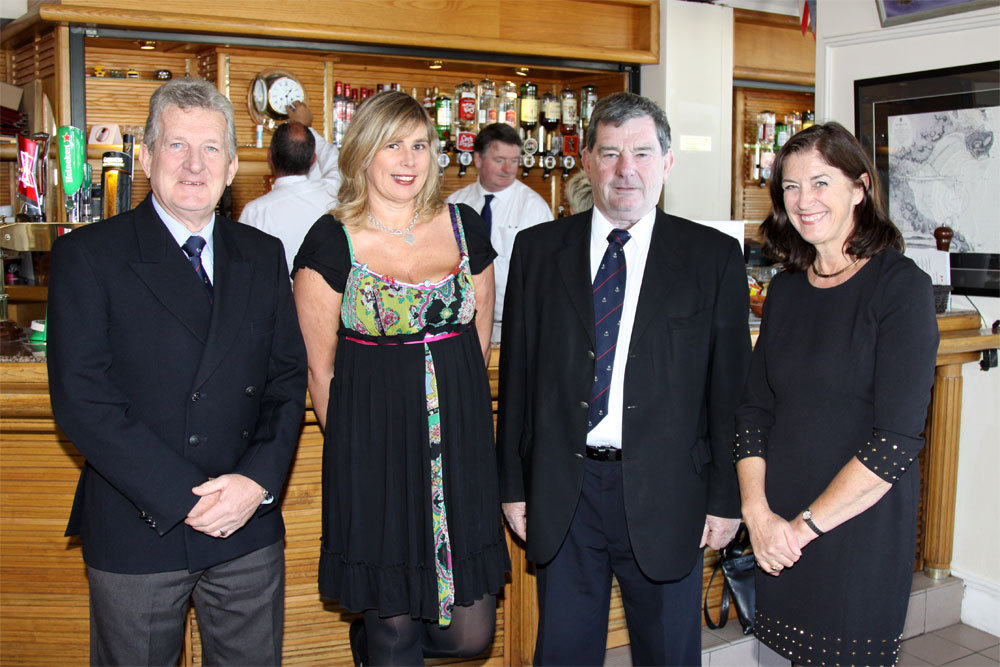 Michael Murphy (Chairman HYC Development Committee), Lisa Turvey, John Doran (Chairman Club Vessels Committee) and Mary Gillick (HYC Junior Organiser) 