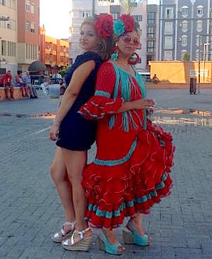 Two very 'happy' Flamenco dancers!