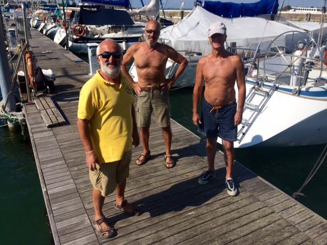 Venetian skippers on the dock