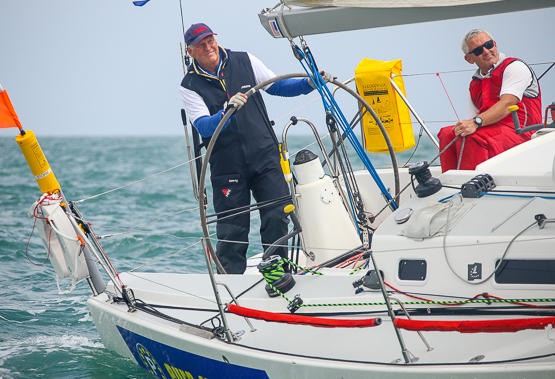 With Mark Mansfield and 'Prof' O'Connell just after the start