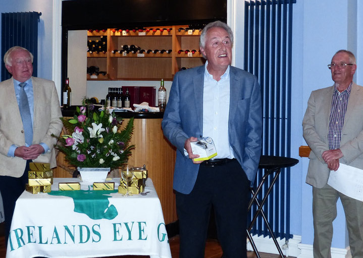 Winner Conor Holmes with Captain Vincent Wallace and Michael Martin