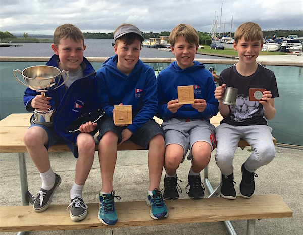 Prizewinners Johnny, Thomas, Shane and Luke