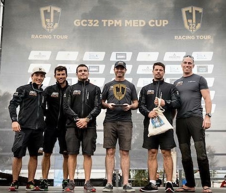 Shane (3rd from left) at Sunday's prizegiving with the '.film Racing' team