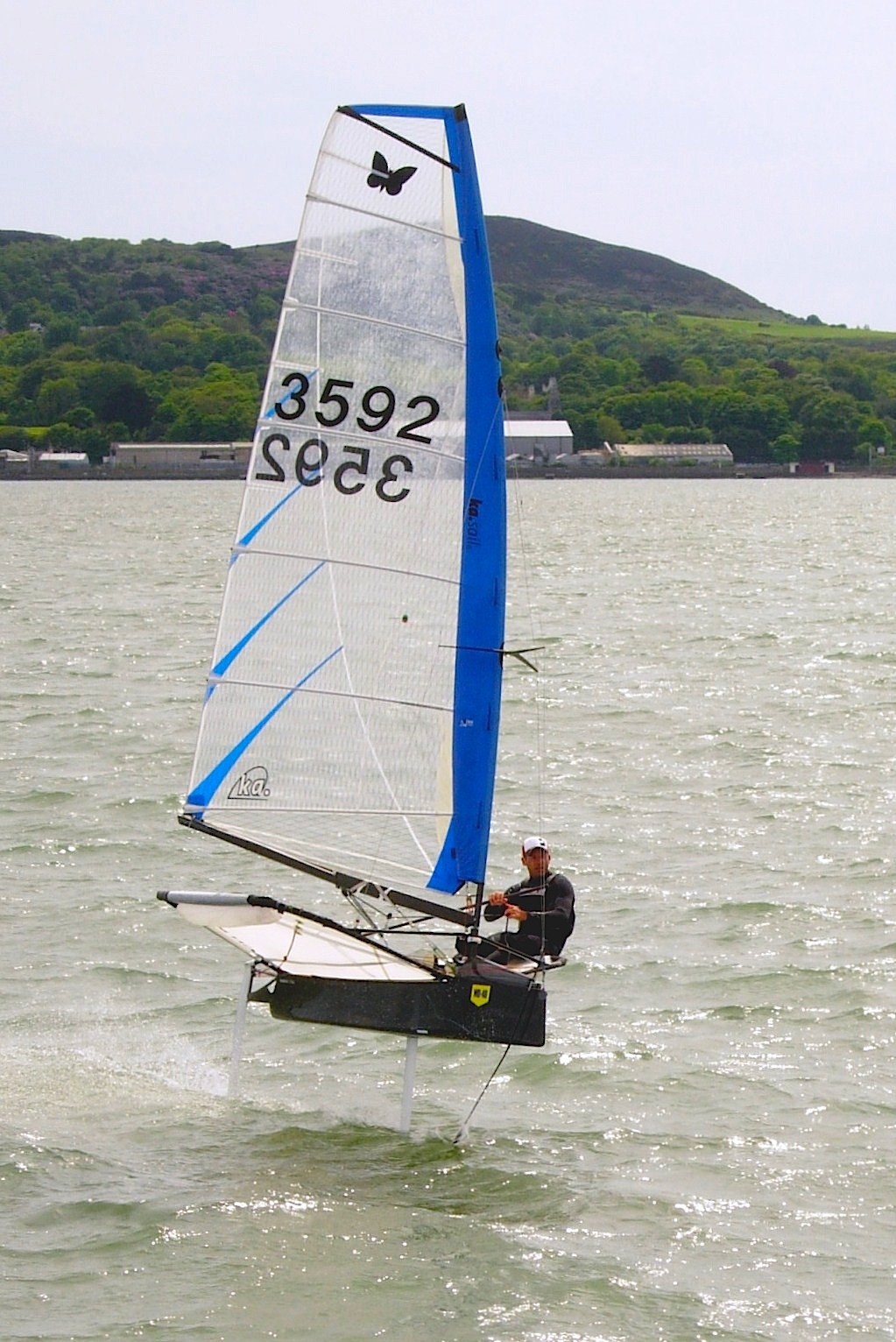 Rory Fitzpatrick shows how to 'foil' in front of Howth Pier