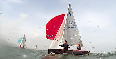 Edward Coyle and Colman Grimes reaching at speed