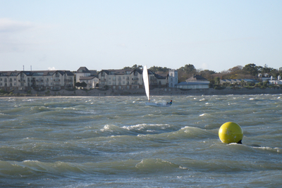 Howth winter-racing dinghies leap through weather window to clinch a contest