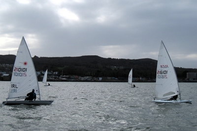 Mid-Point at HYC Dinghy Frostbites Spring Series