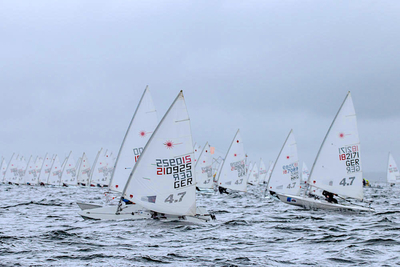 HYC Laser sailors perform at Warnemunder Woche Regatta