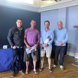 2018 Squib Easterns Race 5 winners - Ian Travers and Keith O'Riordain (KYC) with Gary Cullen (Provident CRM) and Rear Commodore Paddy Judge