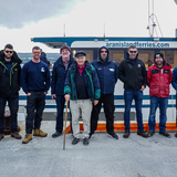 The crew of the boat, along with Paddy, Gerry, and Gary.